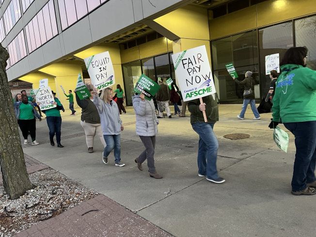 Clerical workers for one state agency say they want a fair contract
