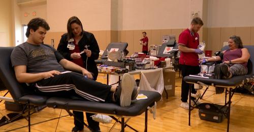 Illinois State University and Bradley face off in a friendly blood drive competition