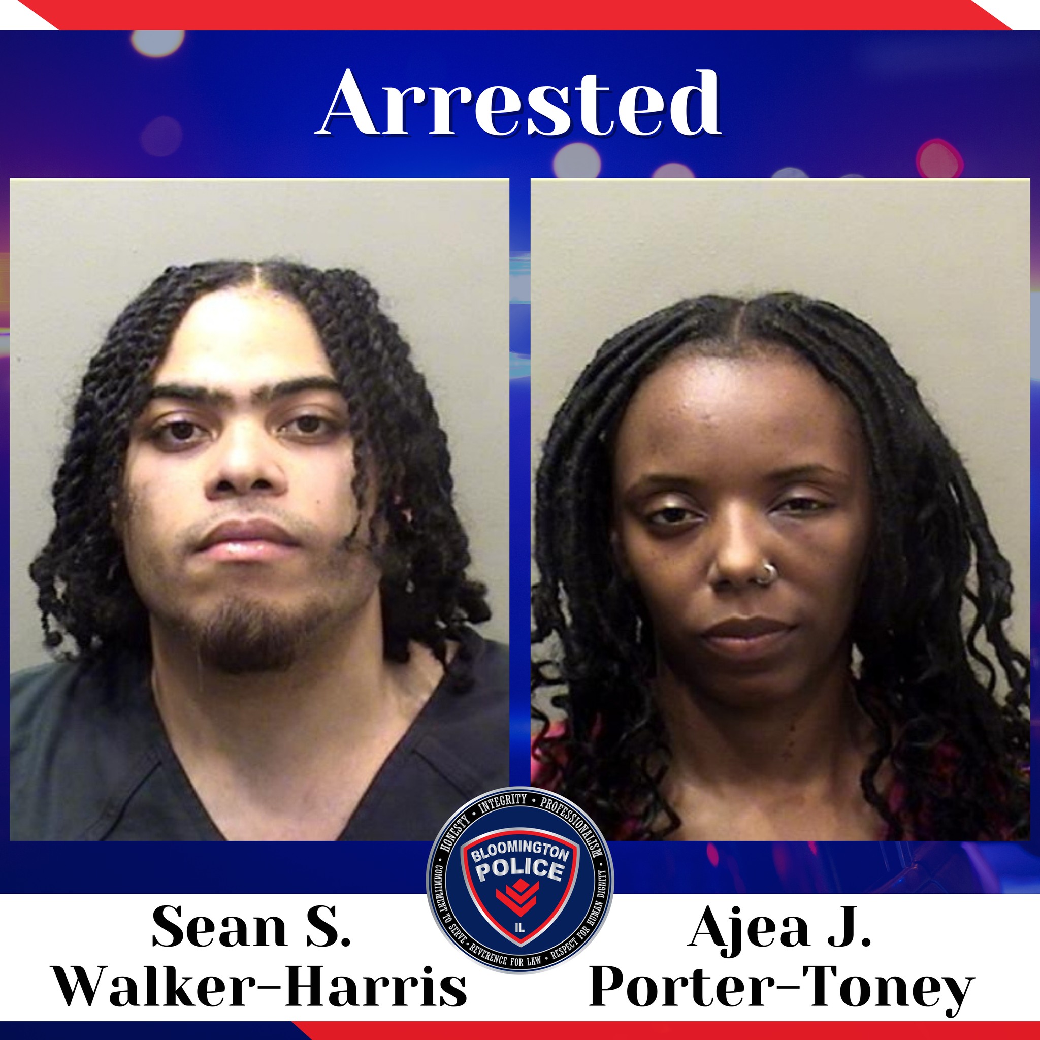 Pair arrested in Normal for Bloomington shooting Monday evening