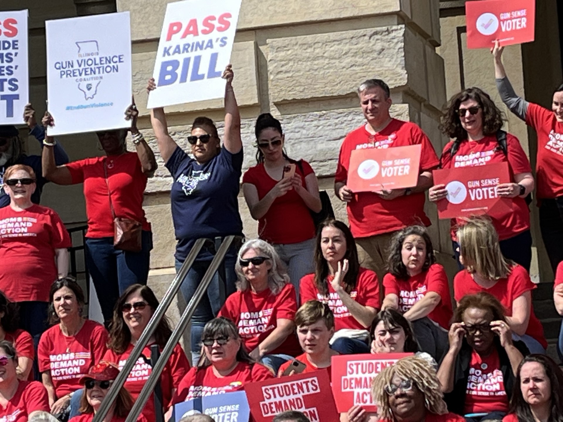 Moms Demand Action rallies at the state capitol for gun control legislation