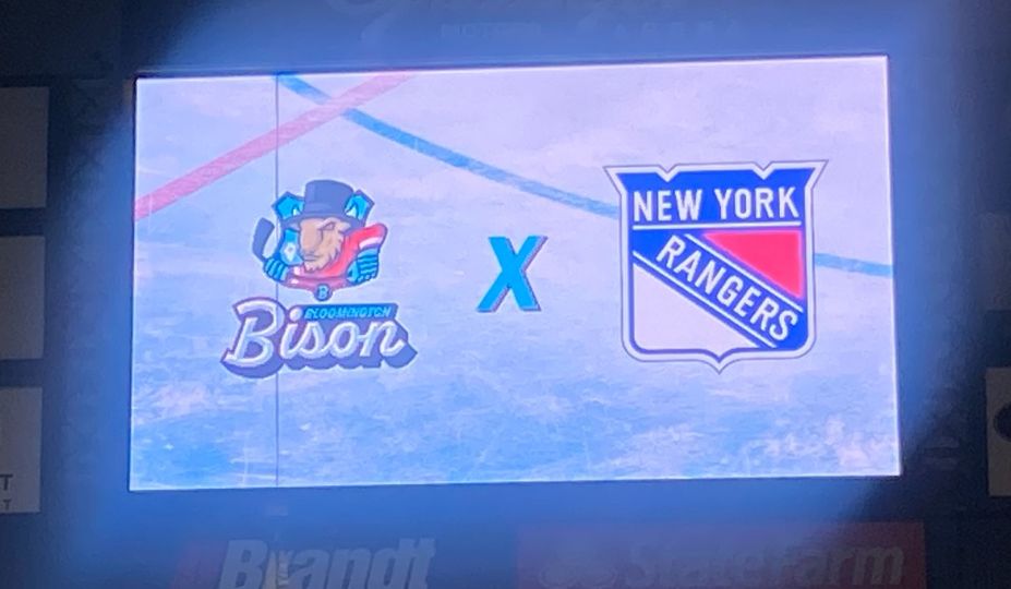 Bloomington Bison announce their NHL affiliation with the New York Rangers