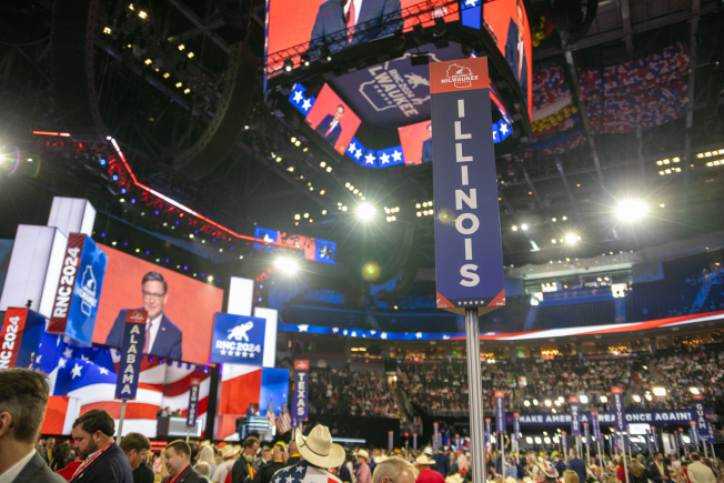 At national convention, Illinois’ beleaguered GOP portrays calm amid internal storm