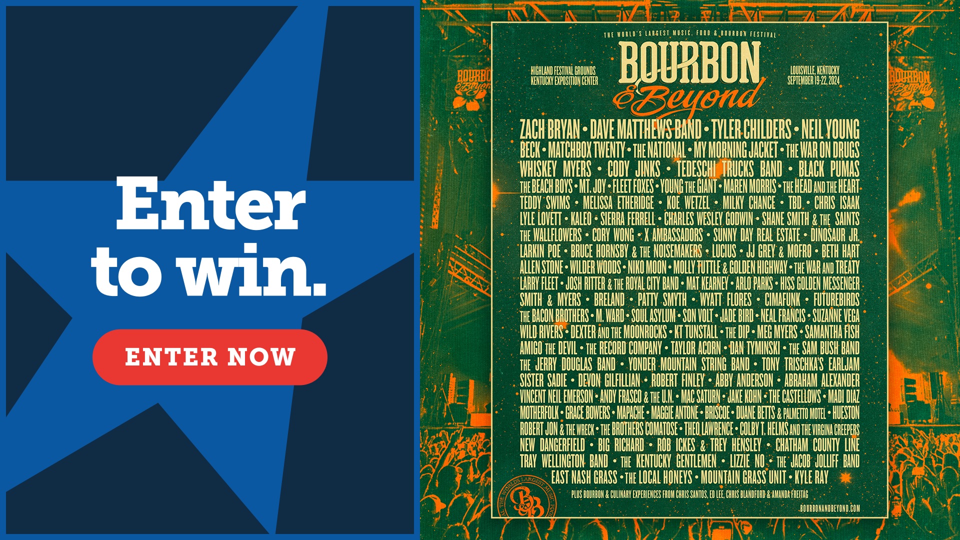 Enter To Win Bourbon & Beyond Passes