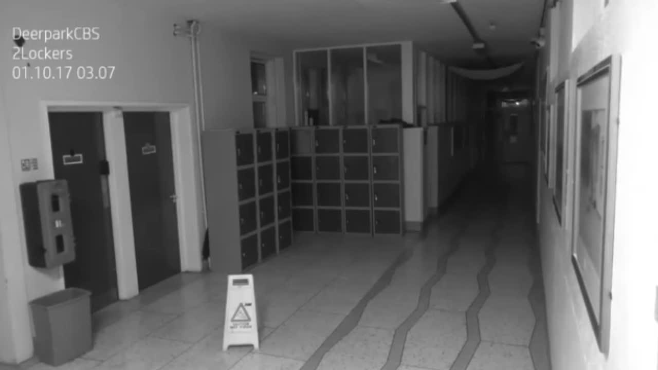 Watch As A Ghost Is Caught Vandalizing A High School! [VIDEO]