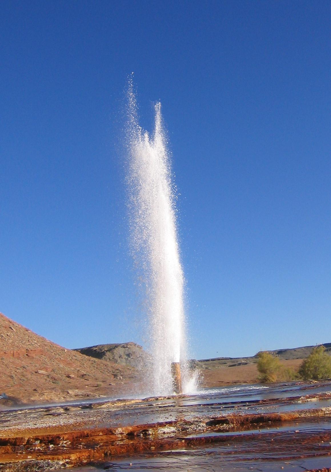 Geyser Shoots Up Artifacts From The 1930’s
