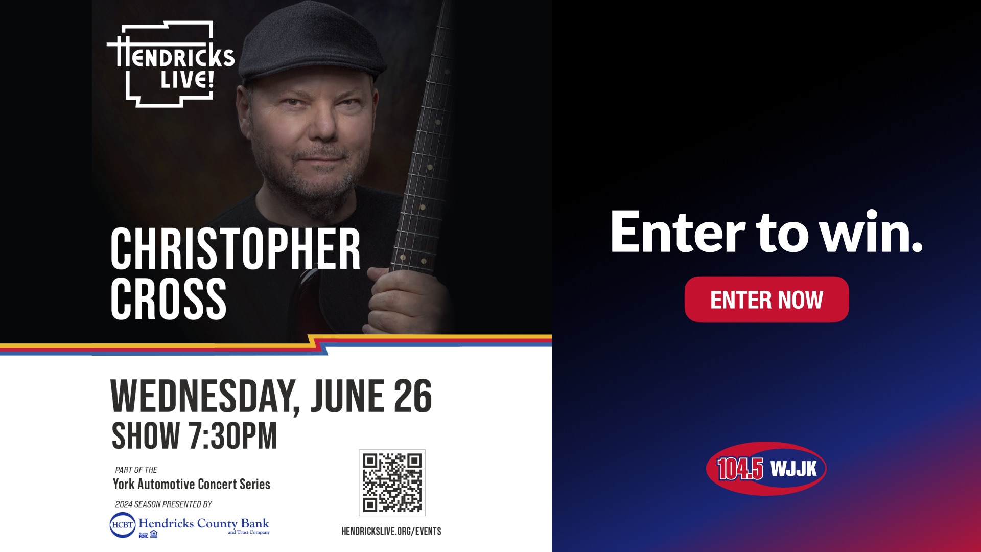 Enter To Win Tickets To Christopher Cross