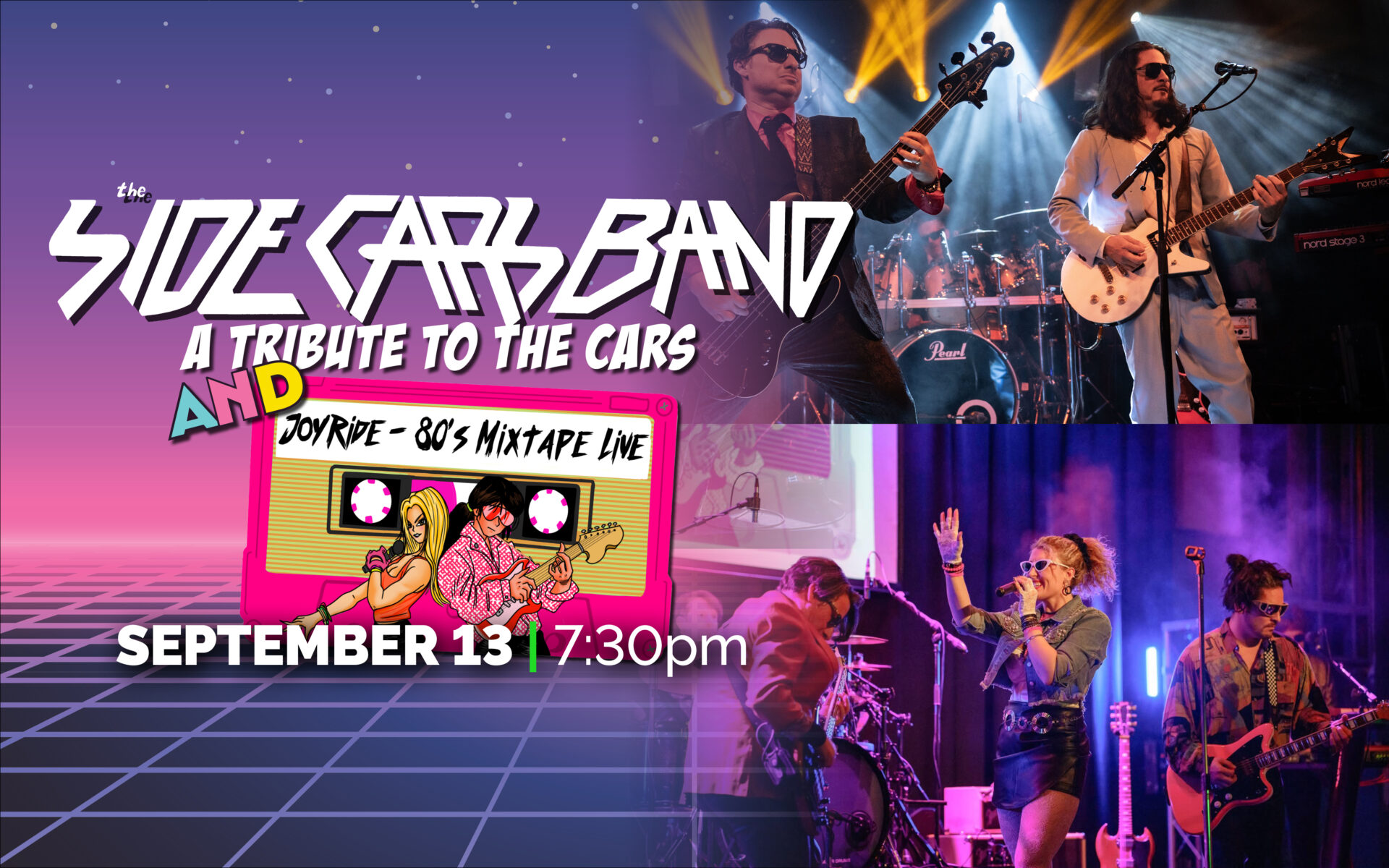 September 13 – The Side Cars Band & Joyride 80's Mixtape