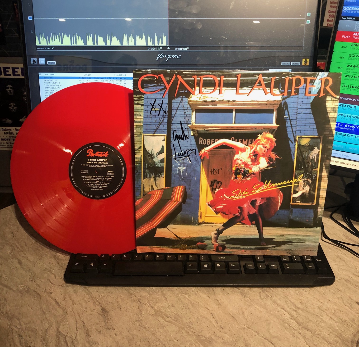 Bid On This Cool Album, Autographed By Cyndi Lauper, And Help The Kids At St. Jude Research Hospital