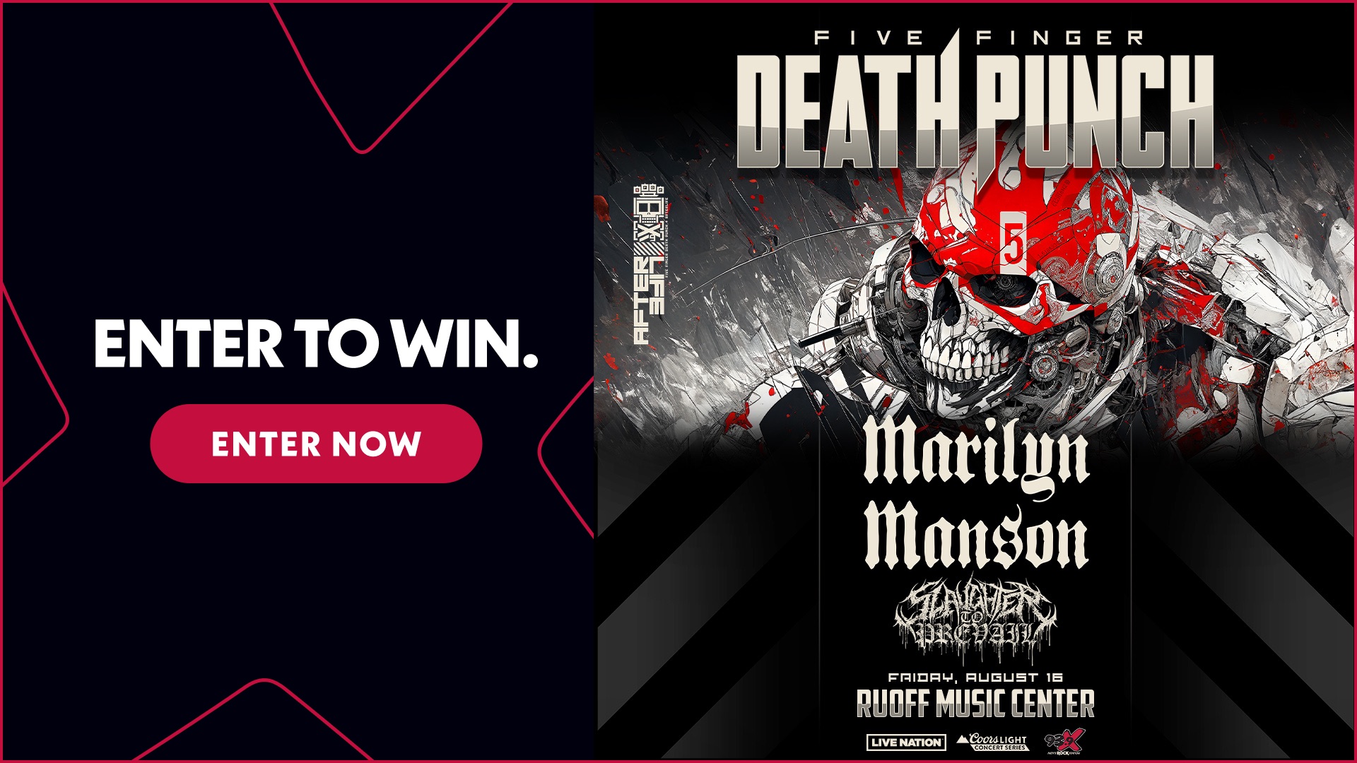 Enter To Win Five Finger Death Punch Tickets
