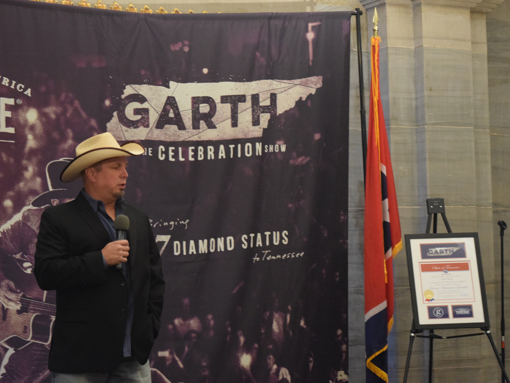 New Tennessee Ambassador of Goodwill Garth Brooks Announces Free Nashville Show on Oct. 24