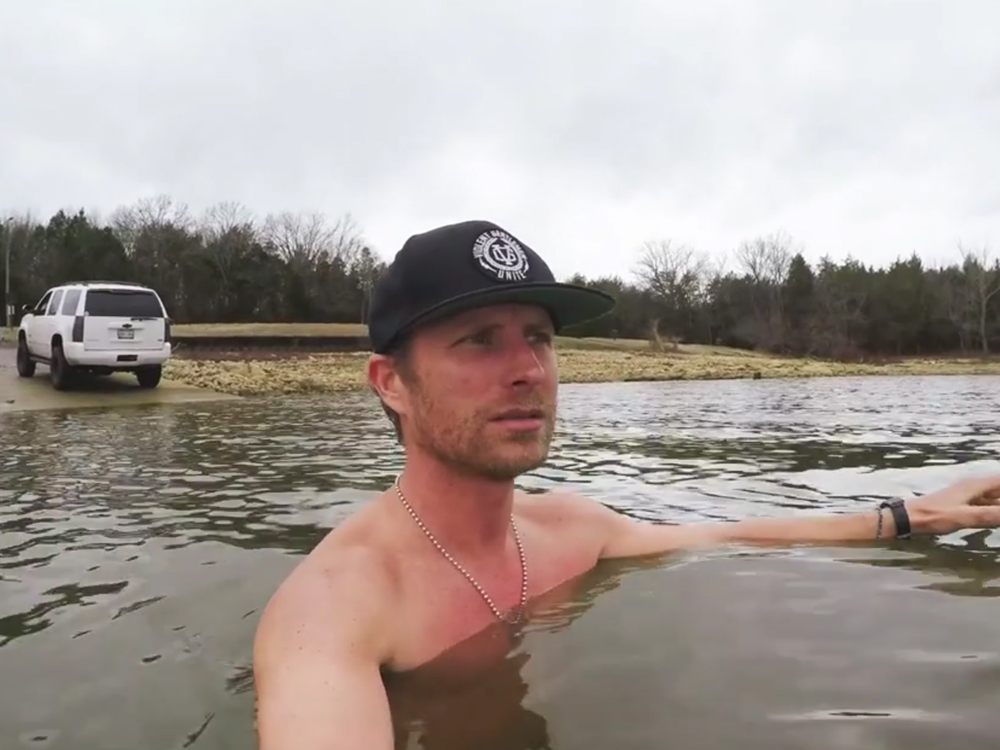 Watch Dierks Bentley Take His Annual Lake Jump in 36-Degree Water