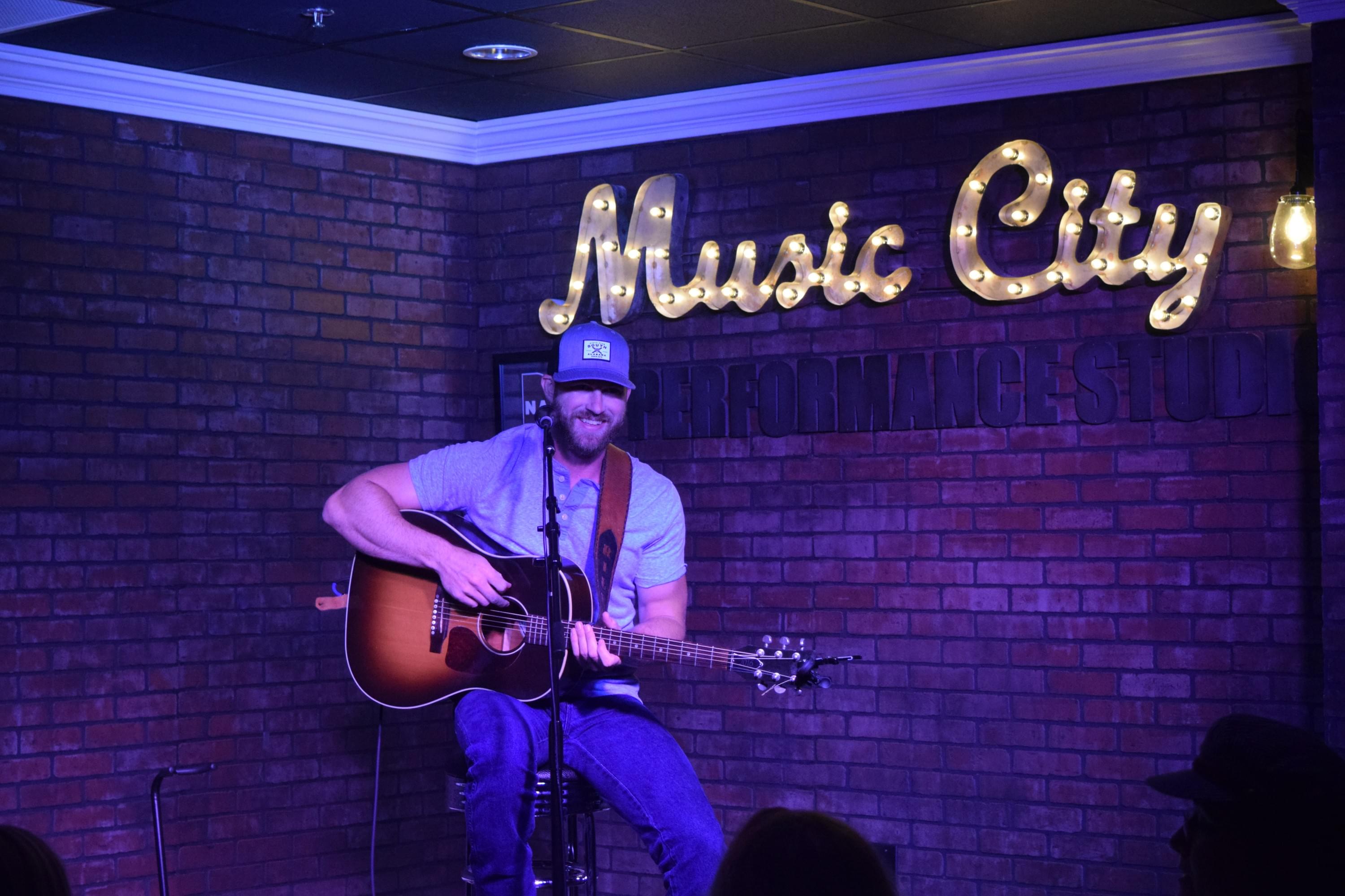 Riley Green in the Music City Performance Studio!