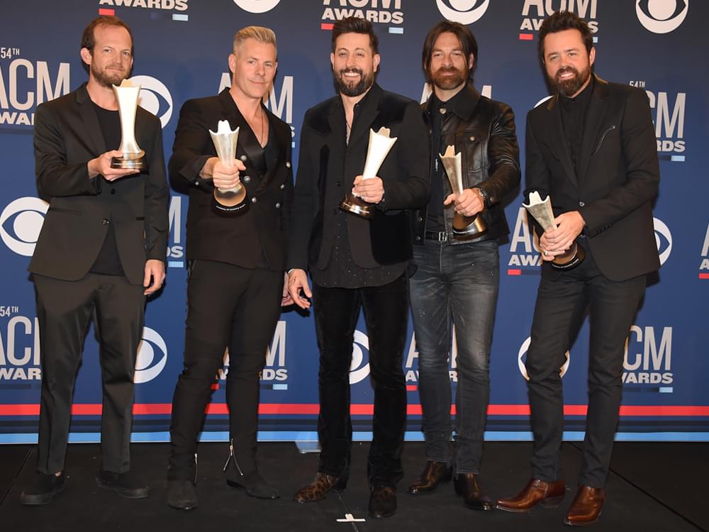 Old Dominion Celebrates “Whirlwind Weekend” With ACM Award, National TV Performance, Top 5 Hit & Songwriting No. 1