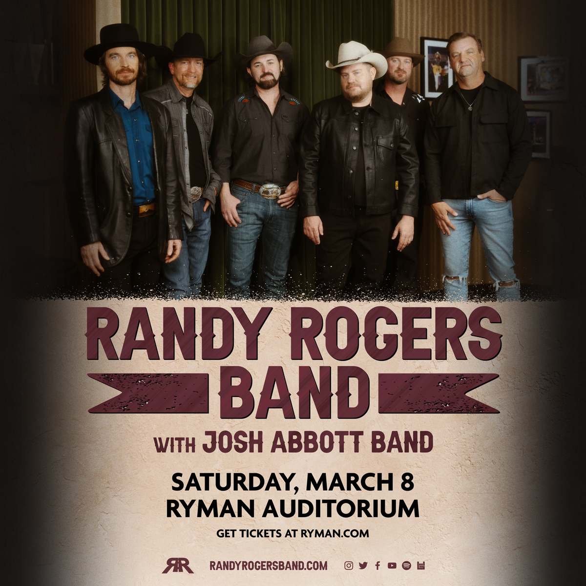 Randy Rogers Band & Josh Abbott Band | Ryman Auditorium | 3.8.25 | 103 ...