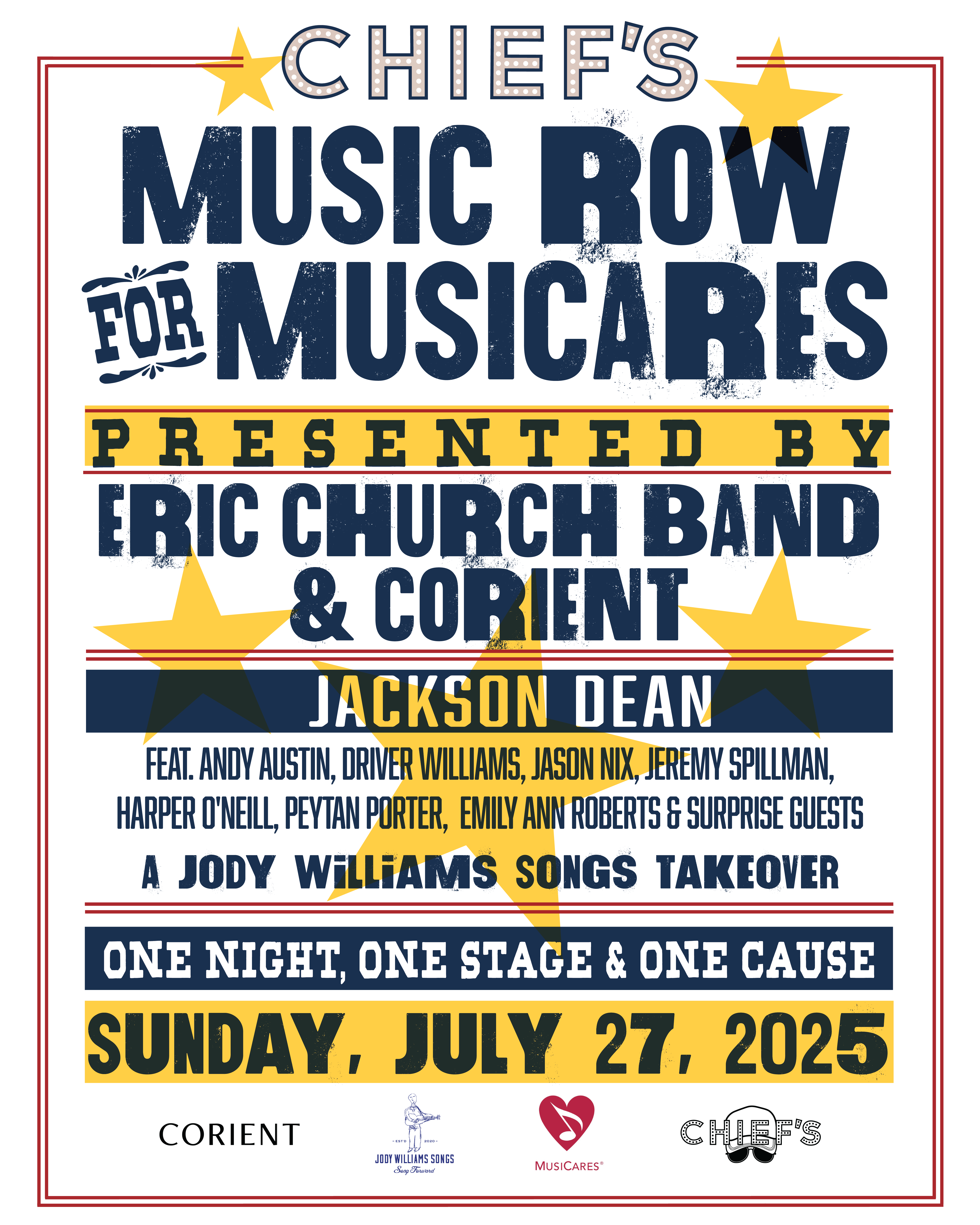 Win Front Row Tickets To Chief’s Music Row For MusiCares!