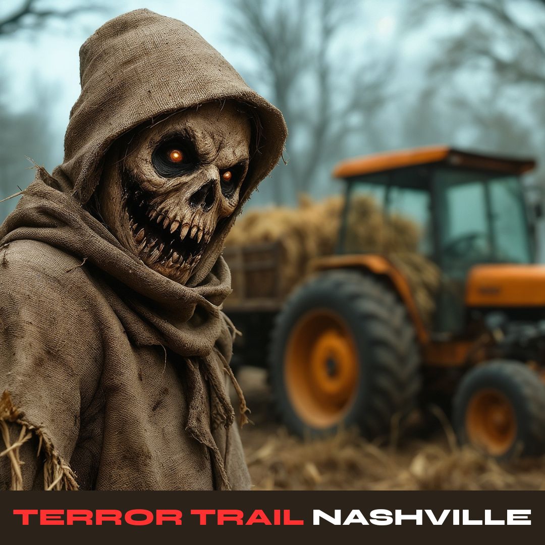 Terror Trail Haunted Hayride | Music City Raceway | 10.1.25 – 11.1.25