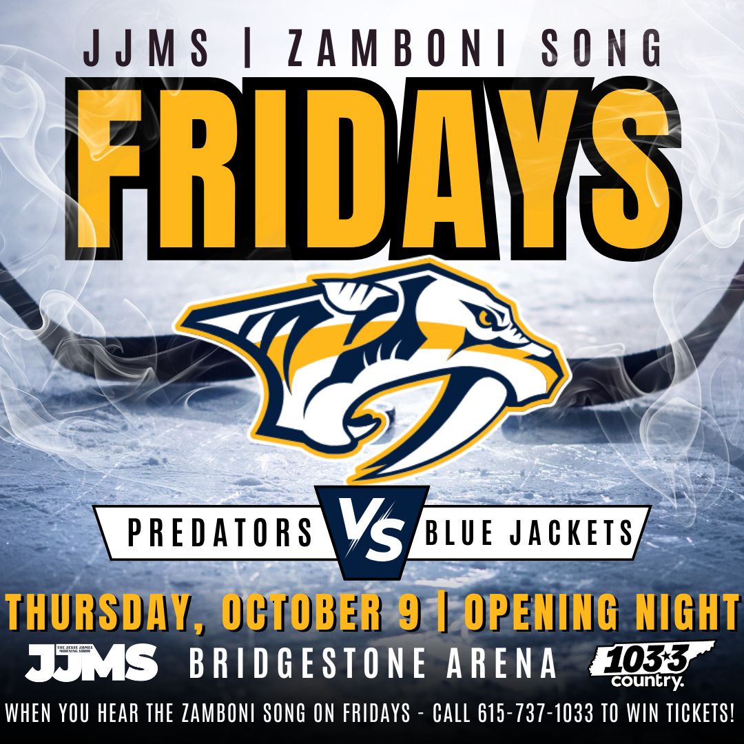 JJMS Nashville Preds Zamboni Song Fridays!