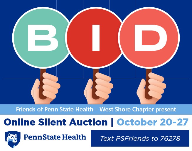 Bid in the Friends of Penn State Health Online Silent Auction from October 20-27