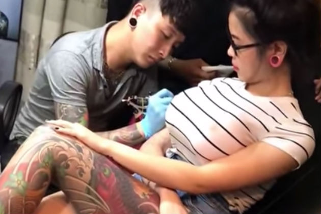 Watch This Woman’s Boob ‘Explode’ While Getting a Tattoo [VIDEO]