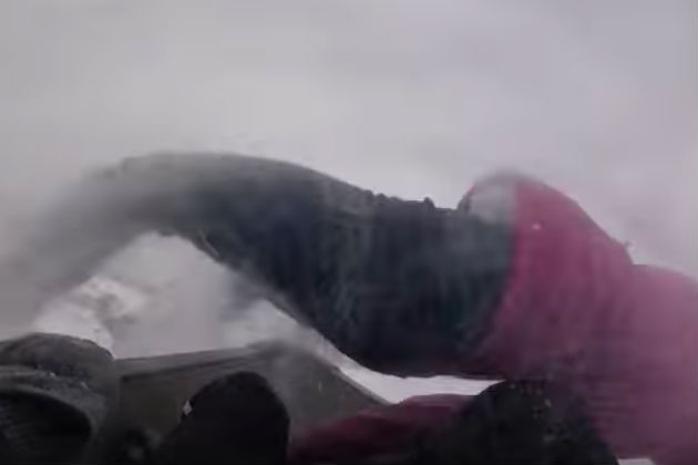 Watch This Girl Get Absolutely Smoked By a Snow Canoe [VIDEO]