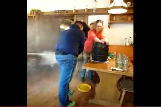 If You Need Help Tapping a Keg, Don’t Ask This Guy [VIDEO]