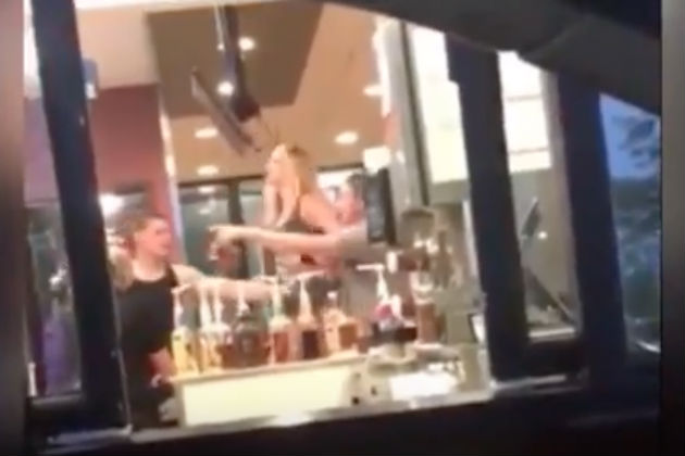 Woman Jumps Over Counter, Attacks McDonalds Manager [VIDEO]