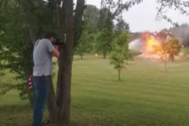 This Guy Shot a Fridge Filled with Tannerite and Nearly Killed Himself [VIDEO]