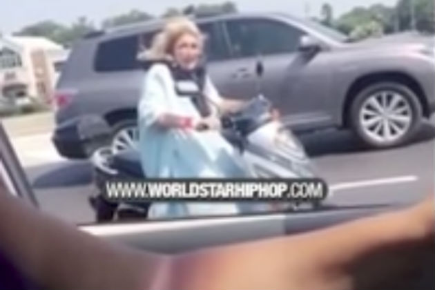 Here’s an Old Lady On a Scooter, Screaming in Pain [VIDEO]