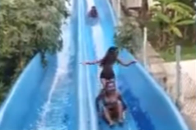 This Might Be the Most Violent Waterslide Crash You’ll Ever See [VIDEO]