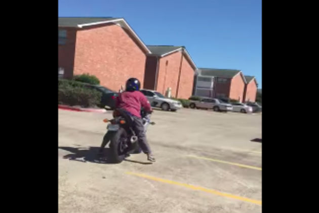 Watch This Woman Try and Ride a Motorcycle For the First Time [VIDEO]