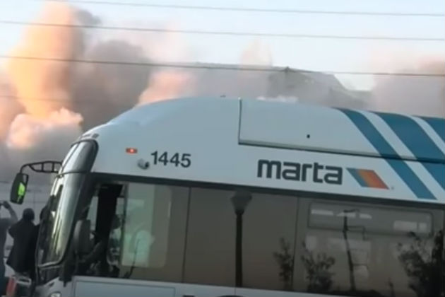 A Bus Blocked This Guy’s View of the Georgia Dome Implosion and He Isn’t Happy [VIDEO]