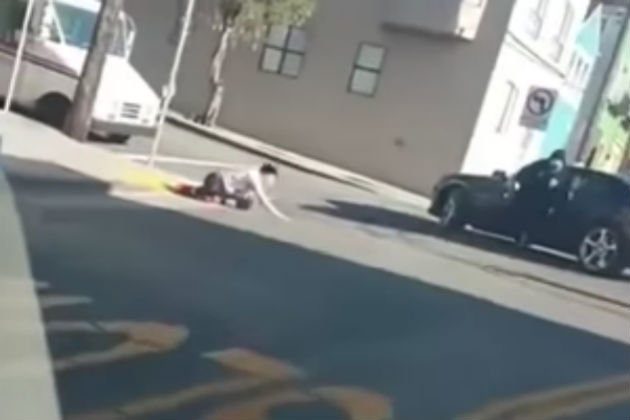 Watch This Teenager Get Thrown From a Car Doing Doughnuts in San Francisco [VIDEO]