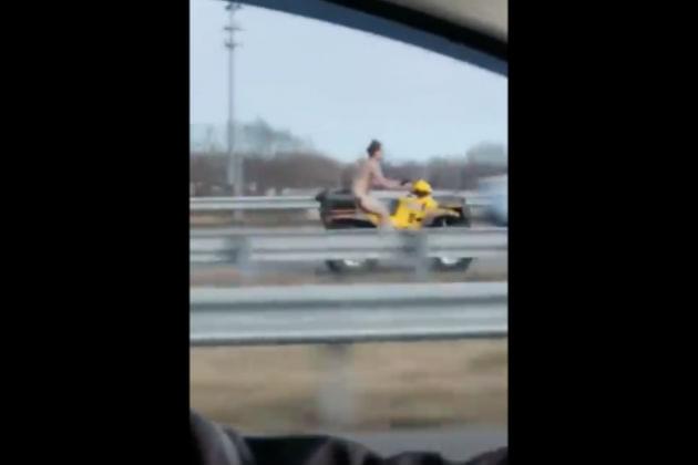 Watch This Naked Guy On an ATV Lead Cops On a High-Speed Chase [NSFW VIDEO]