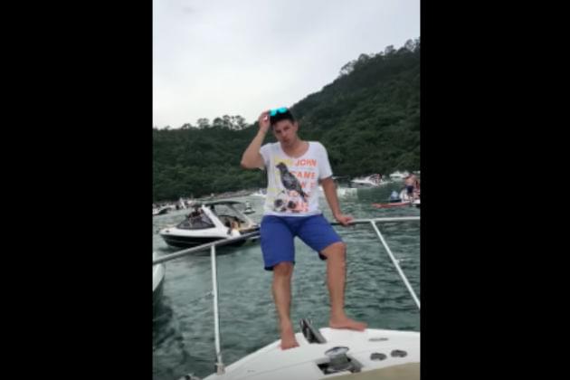 This Dude Dancing On a Boat Thinks He’s Really Cool (Until He Face-Plants) [VIDEO]