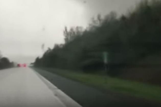 Watch This Car Get Knocked Off the Road By a Tornado [VIDEO]