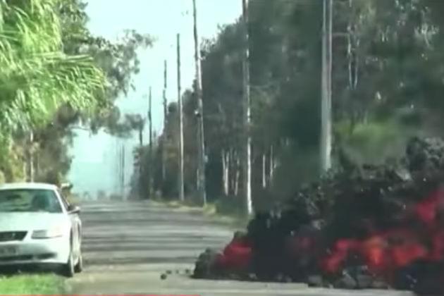 Watch Lava Completely Swallow a Car in Hawaii [VIDEO]