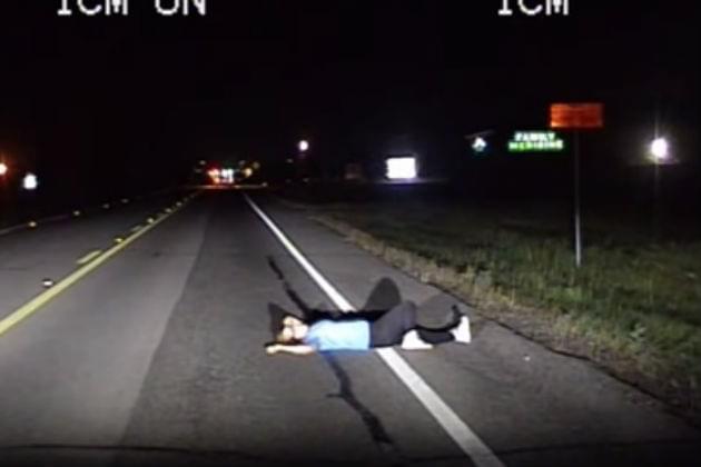 This Cop Found a Drunk Woman Napping in the Road [VIDEO]