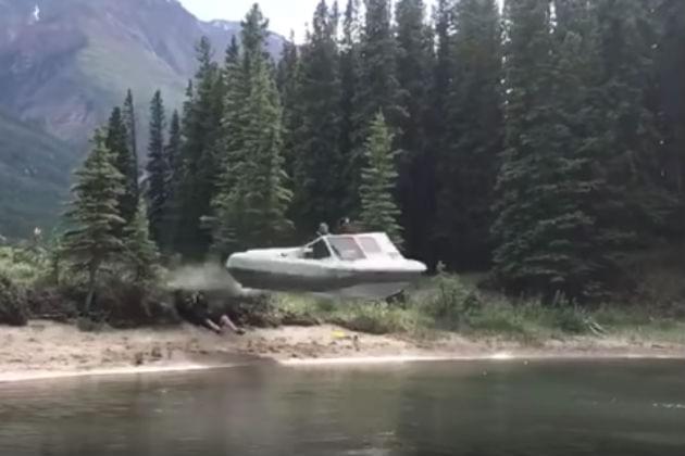 Here’s a Boat Flying Over a Dude Sitting On the Beach [VIDEO]