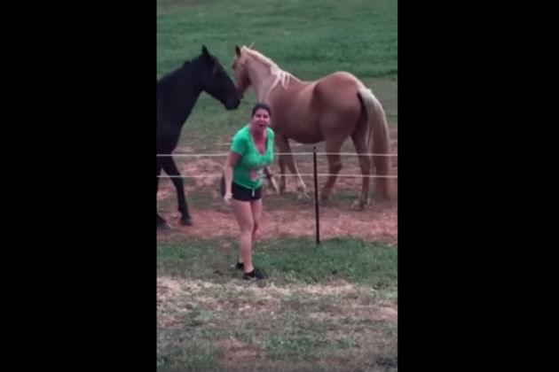 Watch This Woman Touch An Electric Fence and Pee Her Pants [VIDEO]