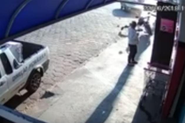 Watch This Woman Nearly Get Destroyed By a Flying Motorcycle [VIDEO]