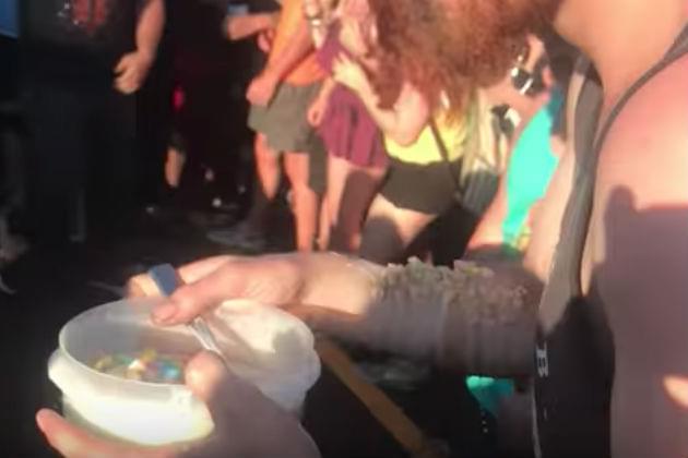 Watch This Guy Take a Bowl of Cereal Into a Mosh Pit [VIDEO]