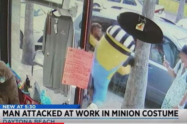 Watch This Guy Attack Someone Dressed as a Minion [VIDEO]