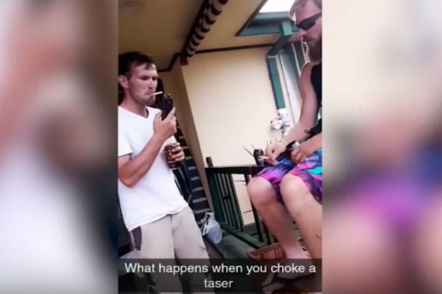 Watch This Guy Try and Light a Cigarette Using a Taser [VIDEO]