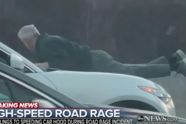 This Man Clings to the Hood of a Car Following a Road Rage Incident [VIDEO]