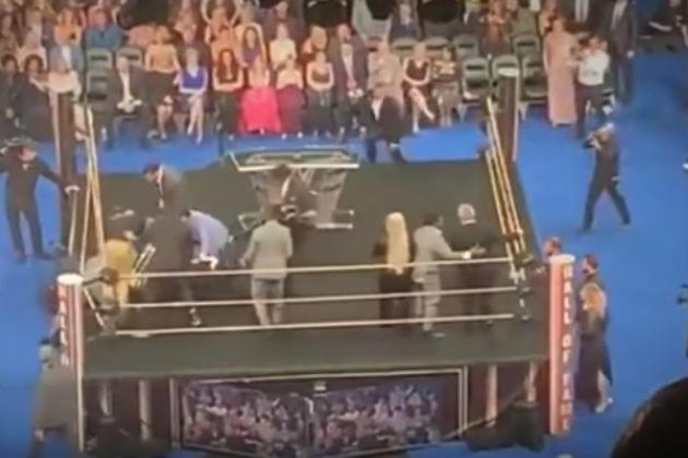 Watch Bret ‘The Hitman’ Hart Get Attacked During WWE Hall of Fame Ceremony [VIDEO]
