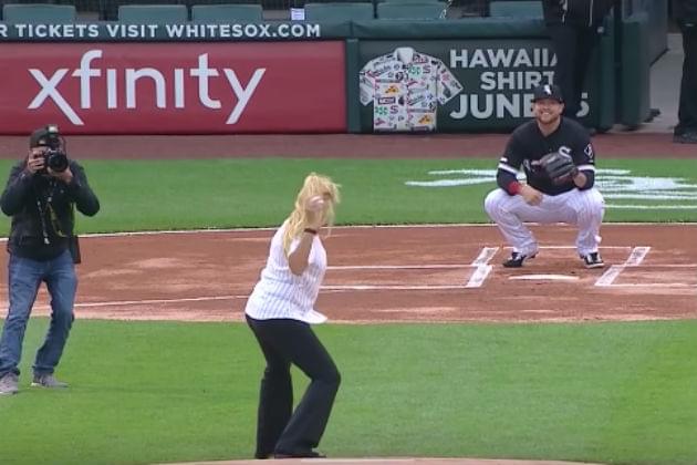 This Might Be the Worst Ceremonial First Pitch in Baseball History [VIDEO]