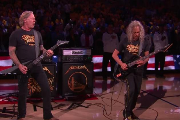 Watch Metallica Perform the National Anthem Before Game Three of the NBA Finals [VIDEO]