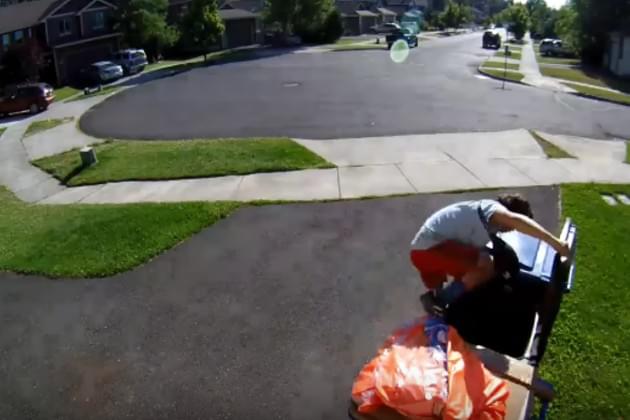 This Kid Jumped Inside a Garbage Can to Hide From Police [VIDEO]