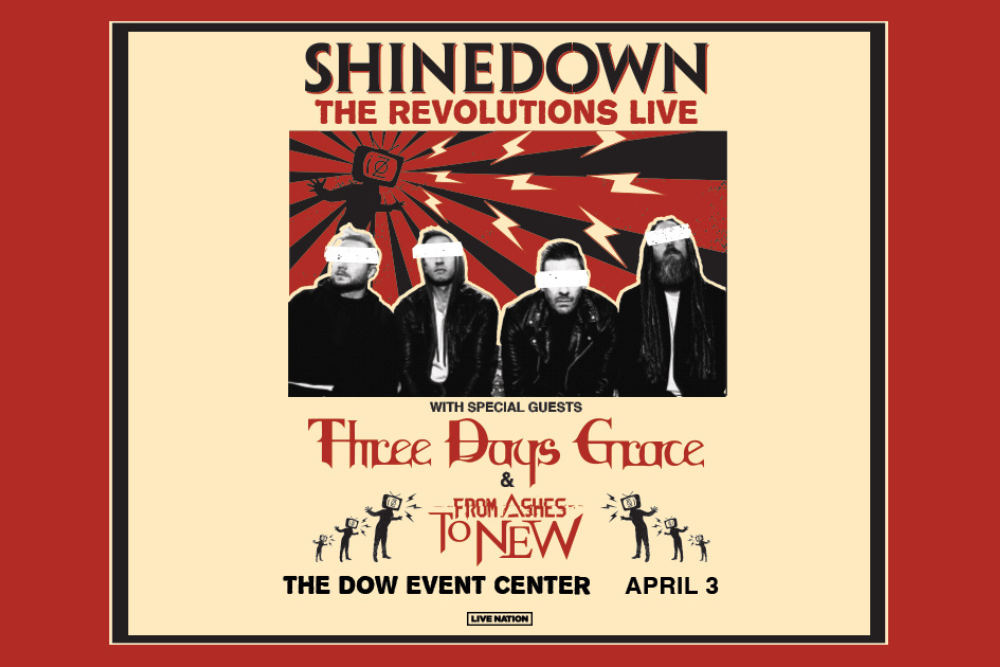 Shinedown Kicking Off 2023 Tour at Saginaw’s Dow Event Center on April 3rd