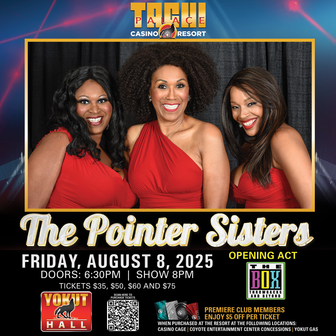 The Pointer Sisters – August 8 The Pointer Sisters – August 8